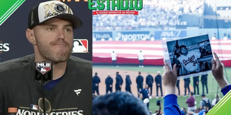 Freddie Freeman, MVP de la Serie Mundial, le dedicó el campeonato a Fernando Valenzuela y su familia