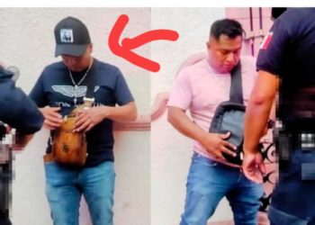 CANDIDATO A PRESIDENTE MUNICIPAL POR EL PT Y SU ESCOLTA FUERON DETENIDOS POR PORTACIÓN DE ARMAS Y UNA FUERTE SUMA DE DINERO, PERO DIERON MOCHE Y LOS DEJARON IR