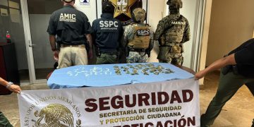 Fuerza de Tarea Interinstitucional (FTI) asegura drogas tras cateo en Ciudad Obregón