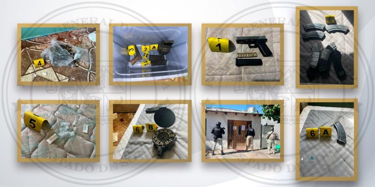 Operativo conjunto en Golfo de Santa Clara asegura armas, cartuchos y drogas