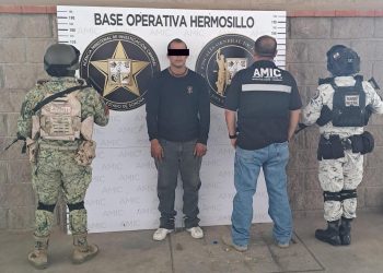Operativo conjunto realiza detención y asegura droga en Hermosillo