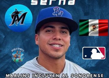 Jared Serna va al roster de 40 jugadores de los Miami Marlins y esta cerca de su sueño de debutar en Grandes Ligas