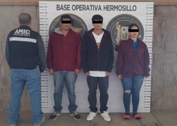 Cateo positivo en Hermosillo resulta en detención de tres personas y aseguramiento de droga