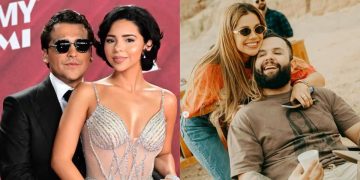 Ángela Aguilar y Christian Nodal le mandan flores a la novia de Carin León