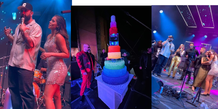 Echa Carín León la casa por la ventana en festejo de su novia Meylin Zúñiga en megafiesta en San Pedro El Saucito