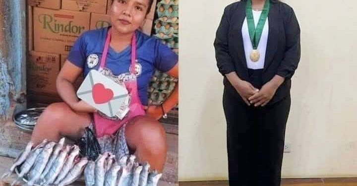 JOVEN SE GRADUÓ DE ABOGADA TRAS PAGAR ESTUDIOS VENDIENDO PESCADO