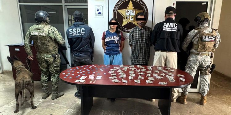 Cateos positivos en Ciudad Obregón: cinco detenidos y droga asegurada