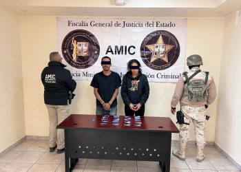 Operativo conjunto asegura droga y detiene a dos personas en San Luis Río Colorado