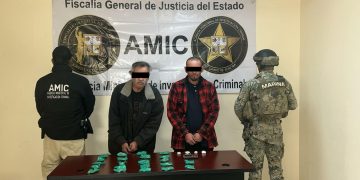 Operativo conjunto AMIC y SEMAR logra cateo positivo por narcomenudeo en San Luis Río Colorado