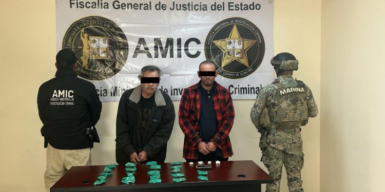 Operativo conjunto AMIC y SEMAR logra cateo positivo por narcomenudeo en San Luis Río Colorado