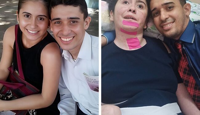 Enamorado esposo renunció a su vida para dedicarse a su esposa que quedó en estado vegetal