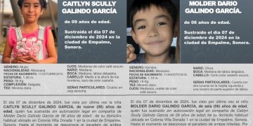 Activan Alerta Amber por la desaparición de dos niños en Empalme