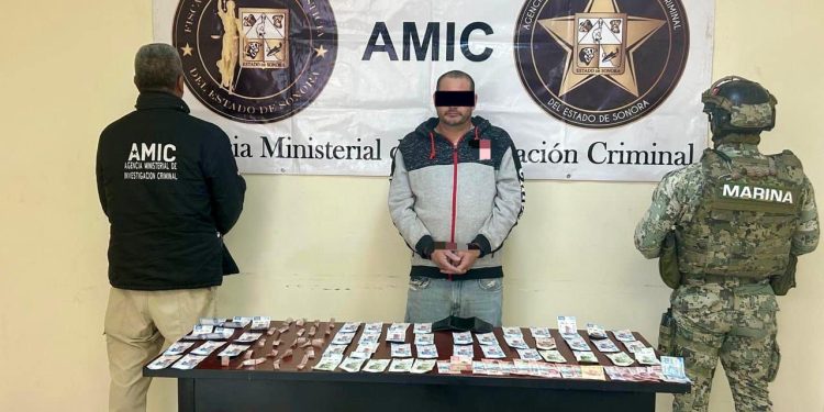 Operativo conjunto AMIC y SEMAR logra cateo positivo en San Luis Río Colorado