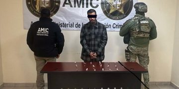 Operativo AMIC-SEMAR captura a estadounidense con droga en San Luis Río Colorado