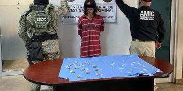 Operativo conjunto logra detención de sujeto y asegura droga