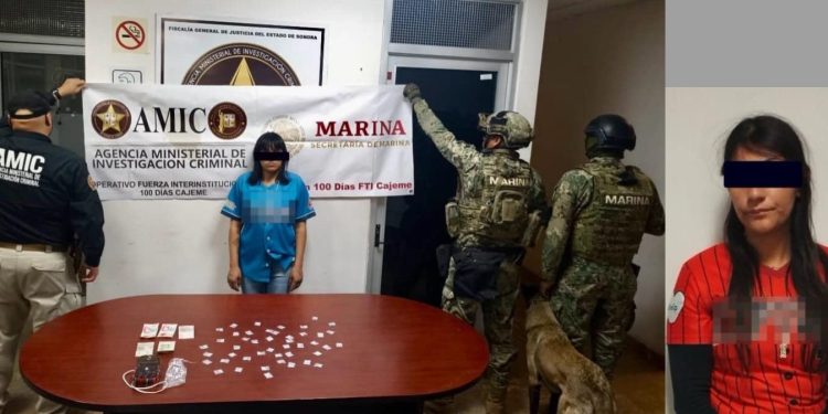 Fuerza de Tarea Interinstitucional (FTI) detiene a dos jovenes mujeres y asegura droga en cateos