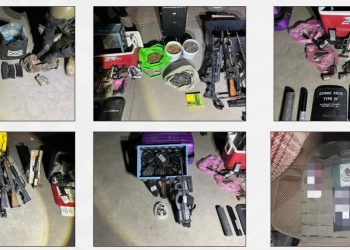 Lanzallamas, granadas y más de 8 mil cartuchos: Así es el arsenal hallado en Navojoa, Sonora