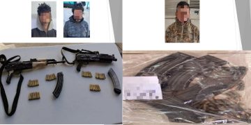 Detienen a tres y aseguran armas largas y cartuchos en operativos en el Norte de Sonora