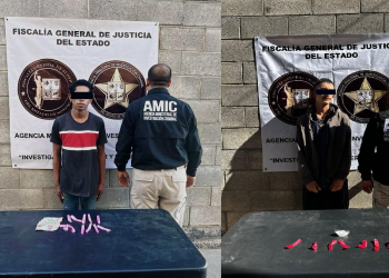 Detienen a dos hombres en Hermosillo en posesión de droga