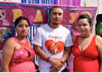 HOMBRE PRESUME A SUS DOS ESPOSAS EMBARAZADAS EN DOBLE BABYSHOWER
