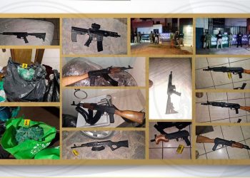 Aseguran armas, droga y vehículos en dos cateos realizados en el norte de Sonora