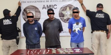 Captura AMIC a cuatro presuntos narcomenudistas en operativo conjunto con DEFENSA y GN
