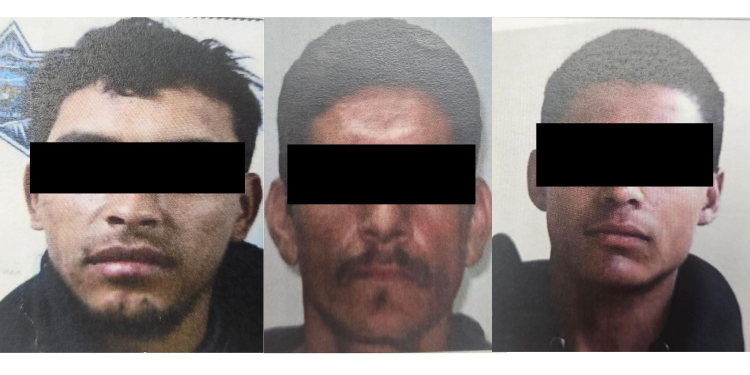 Captura AMIC a tres probables implicados en un homicidio y robo violento en San Luis Río Colorado