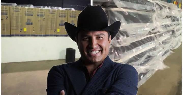 Julion Álvarez envió colchones y estufas para afectados por inundaciones en #Reynosa