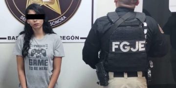 Captura AMIC a joven mujer en posesión de arma de fuego y droga en Ciudad Obregón