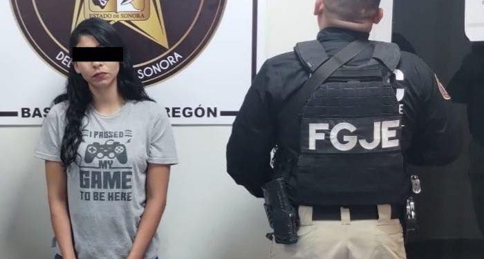 Captura AMIC a joven mujer en posesión de arma de fuego y droga en Ciudad Obregón