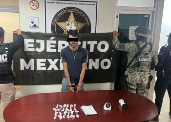 Operativo conjunto AMIC-DEFENSA-PESP asegura droga, cámaras y captura de un sujeto en Cajeme