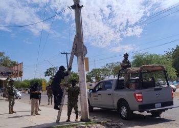 Operativo interinstitucional asegura 14 cámaras de videovigilancia “parásitas” en Ciudad Obregón