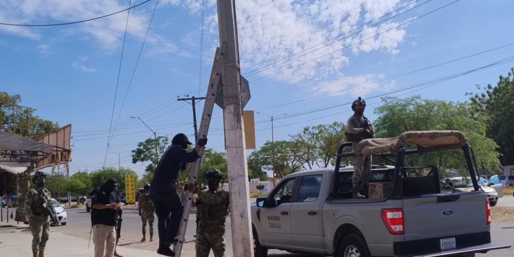 Operativo interinstitucional asegura 14 cámaras de videovigilancia “parásitas” en Ciudad Obregón