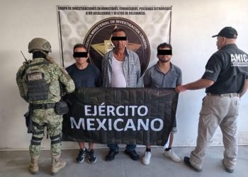 Operativo conjunto AMIC-DEFENSA rescata a dos personas y captura a tres sujetos; FGJES formula imputación para ellos