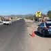 Arroja saldo blanco operativo de Tránsito en la carretera 100